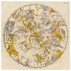 ZODIAC STAR MAP 1805