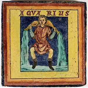Aquarius: ZODIAC TILE / AQUARIUS