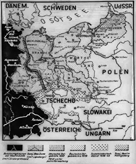 Zones: Zones occupied by the Allies in 1945