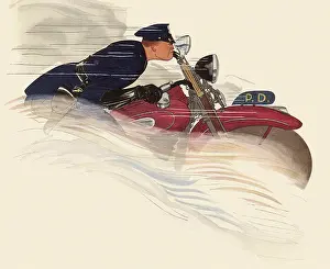 Enforcement: Zooming Motorcycle Cop