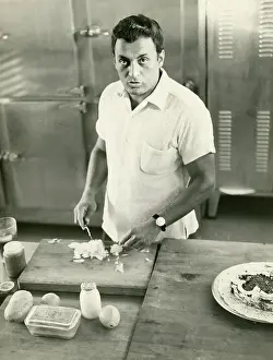 Zubin: Zubin Mehta, Indian conductor, cooking in a kitchen