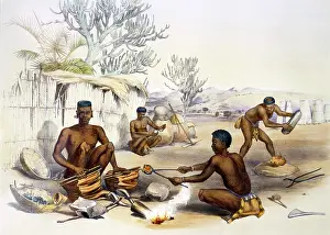 Weich: Zulu blacksmiths at work, 1849