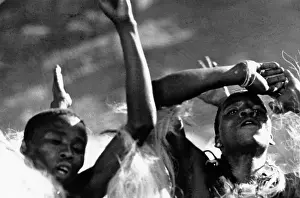 John Monck: Zulu men Dancing, Close up
