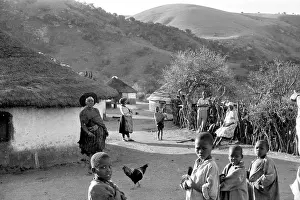 Zulu: Zulu village: with villagers