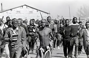 Assegais: Zulus, supporters of the Inkatha Freedom Party