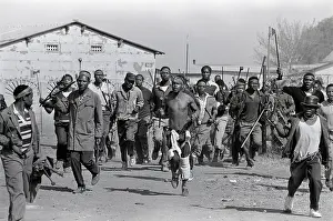 Assegais: Zulus, supporters of the Inkatha Freedom Party