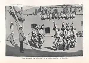 Hoen: Zuni men imitating the Dance of the Ye'bi'chai