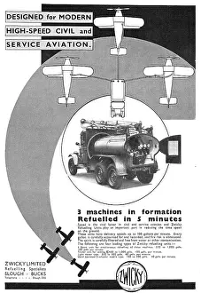 Simultaneous: Zwicky Mobile Aircraft Refuelling Units: