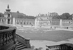 Zwinger: The Zwinger Palace in Dresden, 1935