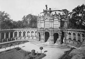 Zwinger: The Zwinger Palace in Dresden, 1935